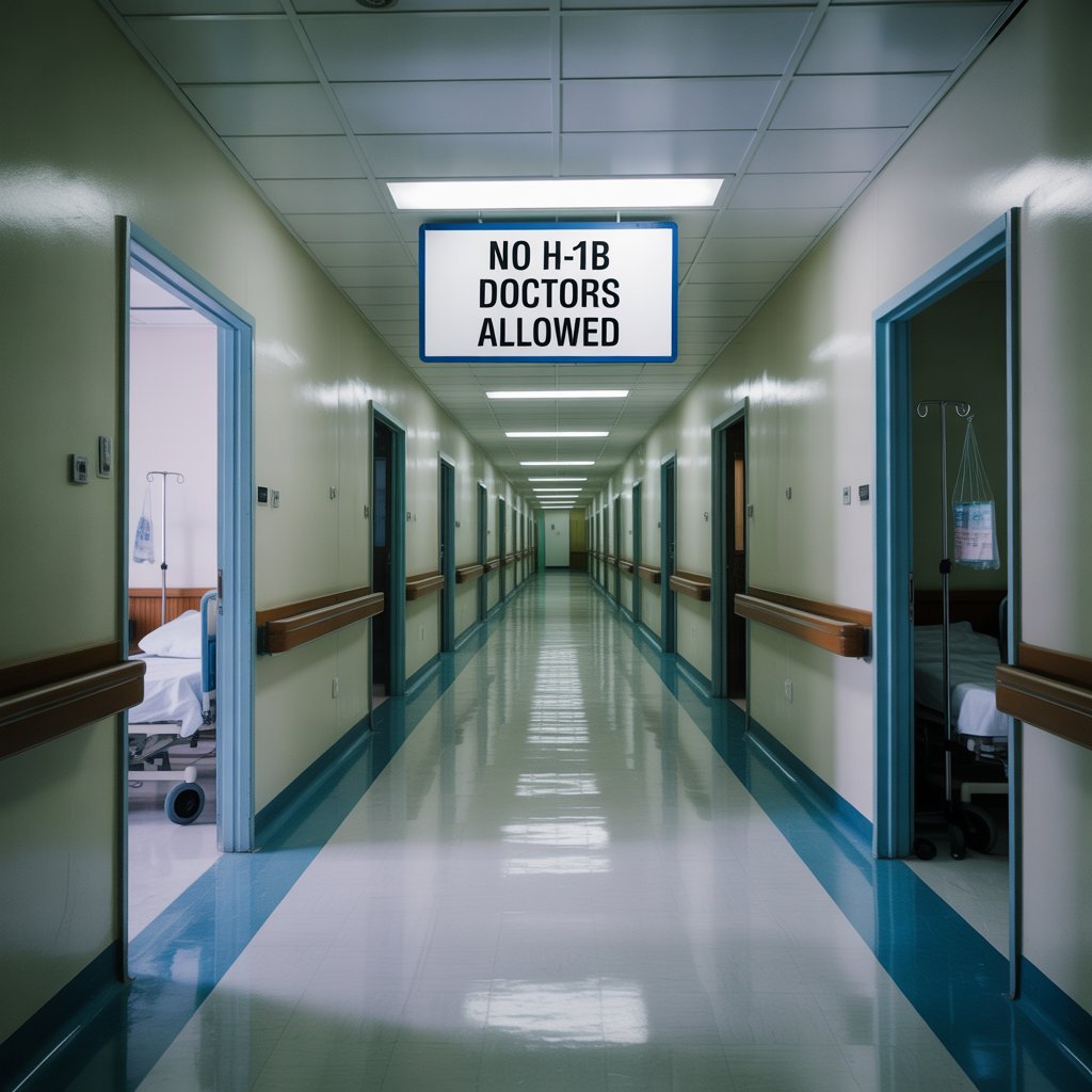 a photograph of an empty hospital hallwa Dg6OiOWfR3Si9Lg3 yaekQ GwqjJhA8TzSEnHy19S10Gw
