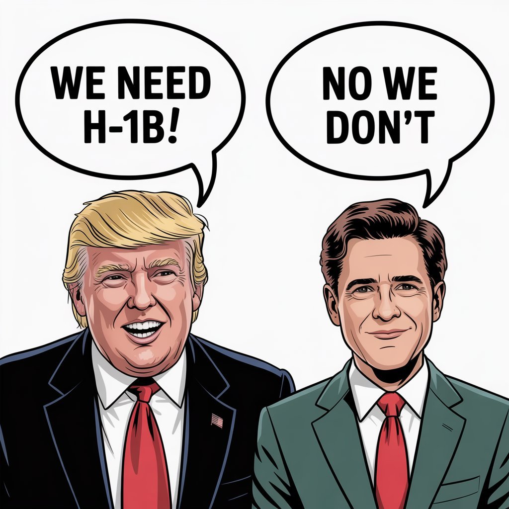trump saying we need h 1b with greene sa g5d5KuEQSSmuDNPxCOHm6w A1Jtnc TRs2VkK1L5FAiGw