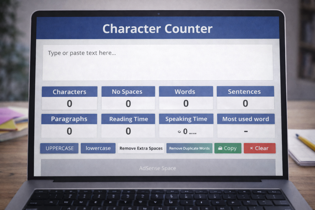 Character counter 1 Character Counter Tool