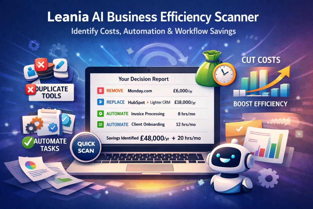Leania AI business efficiency scanner