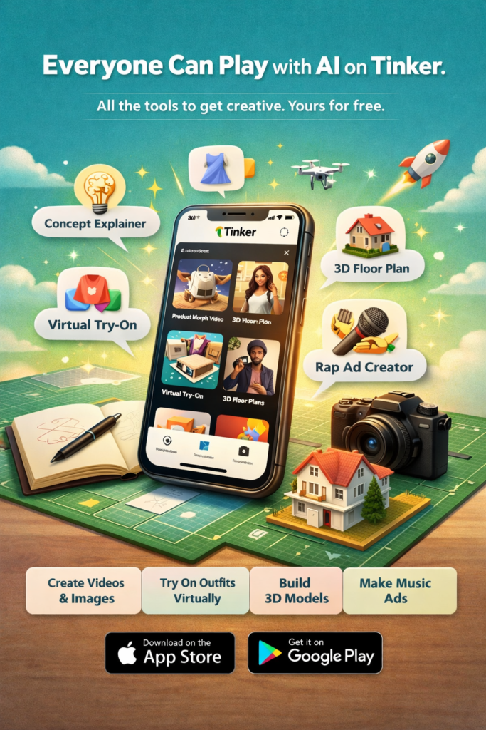 Tinker AI creative tools