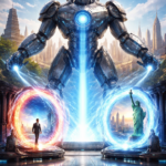 teleportation by giant robot