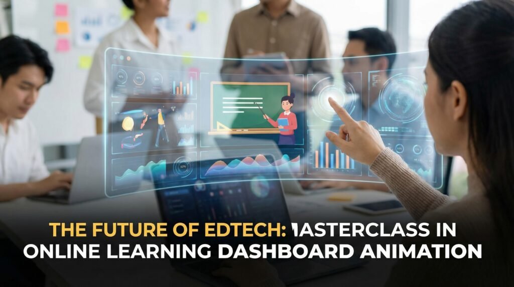 online learning dashboard animation