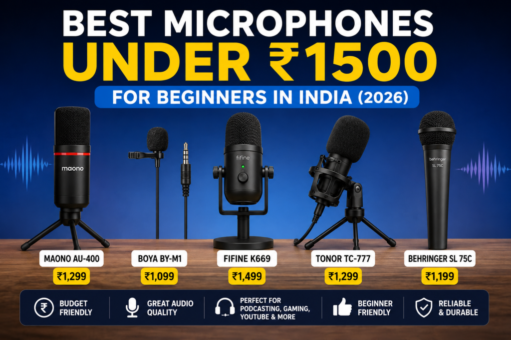 best microphone under 1500 in India