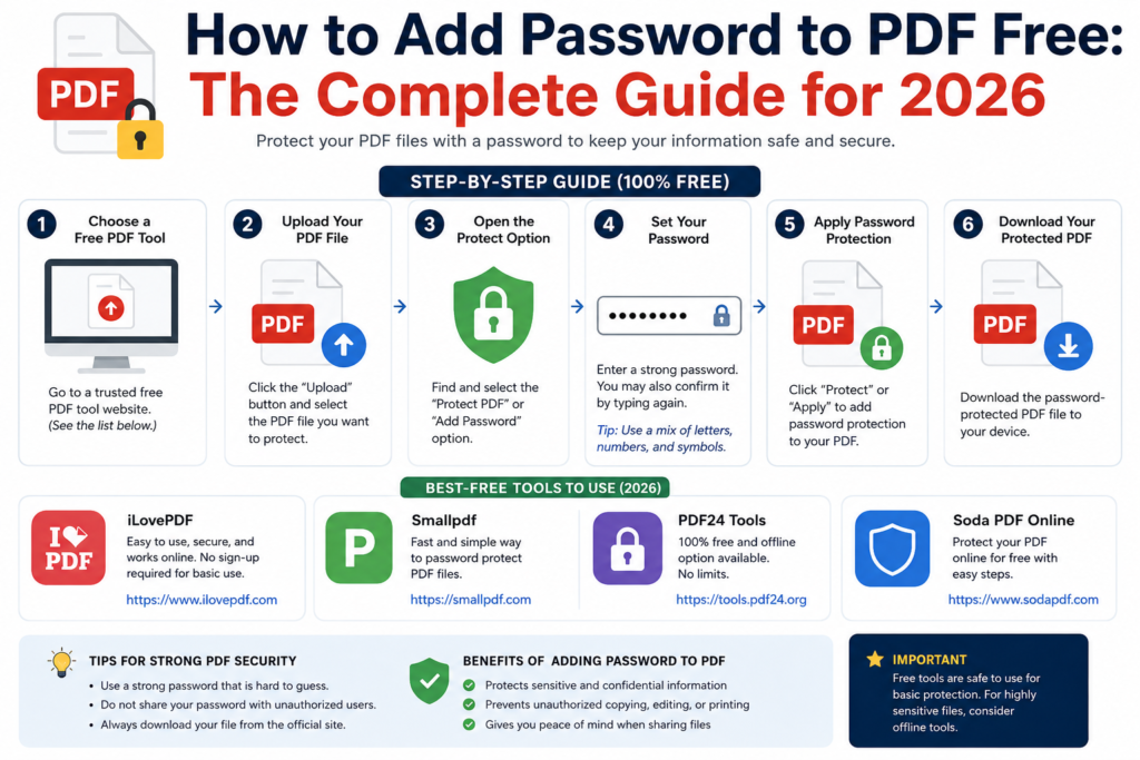 How to Add Password to PDF Free: The Complete Guide for 2026 3 add password to pdf free