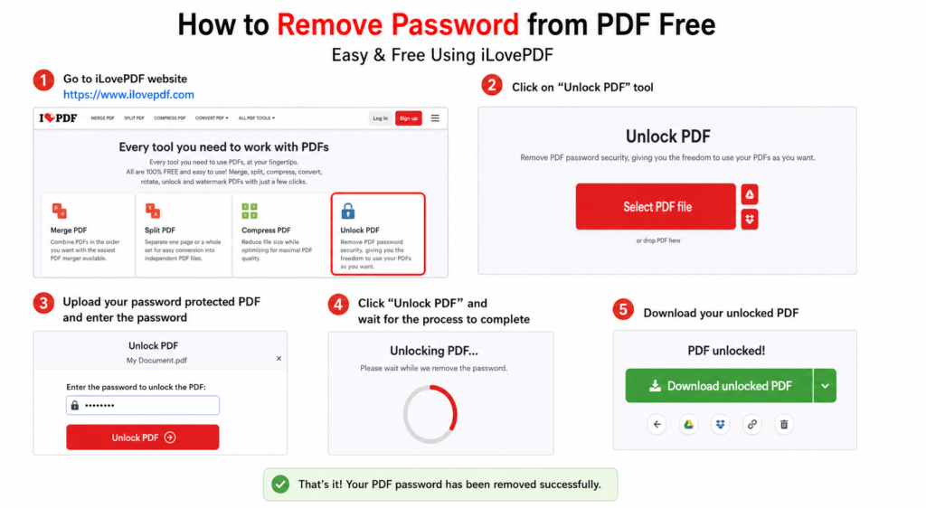 remove password from PDF free