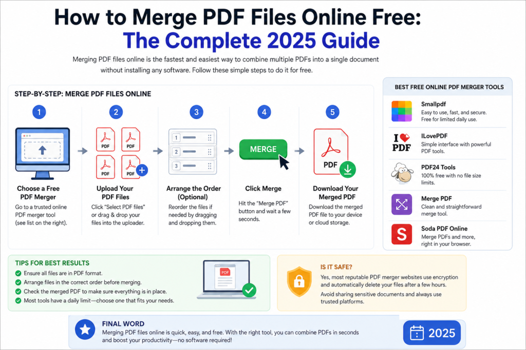 merge PDF files online free