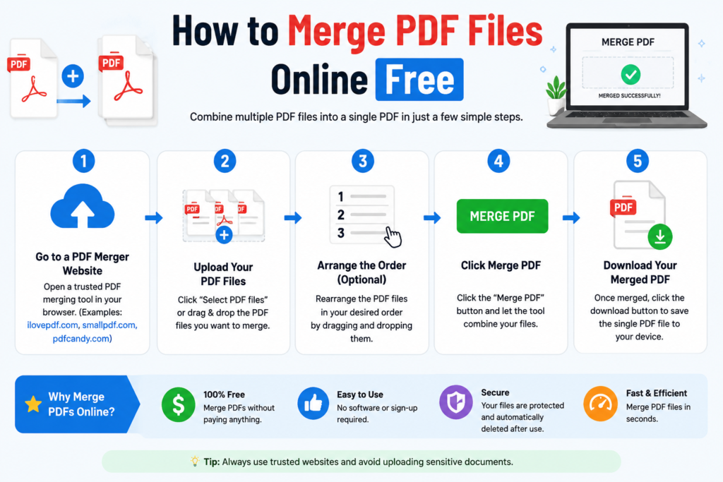 merge PDF files online free